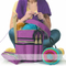 Lila Durable Knitting Organizer Crochet Storage Canvas Tasche Strickgarn Tasche benutzerdefinierte Garn Aufbewahrungstasche
