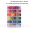  Stickgarn 108pcs DMC Colors Stickgarn String Kits mit Aufbewahrungsbox 38 Stück Stickpackungen