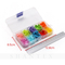 Beliebte Kunststoff Pin Clip 11mm Rund Gummi Tack Kreative Tack Flachkopf Büroklammer 120 pins Pro Box Haus büro Verwenden